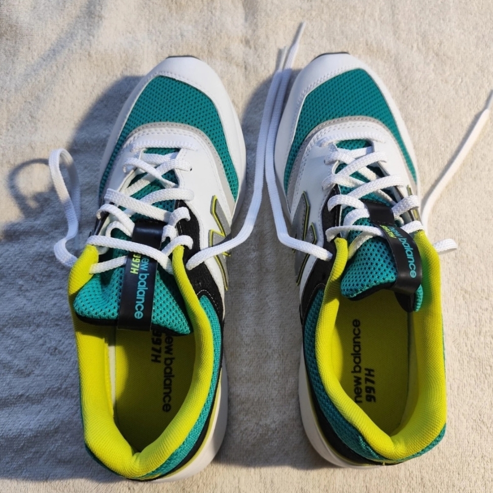 New Balance 997H Shoes Mens Size 8.5 Green White Black Pre-Owned - Picture 2 of 8
